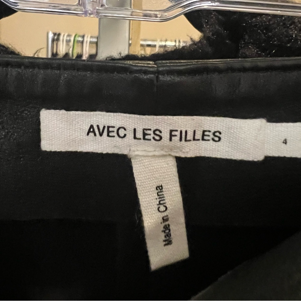 NWT Avec Les Filles Leather Skirt, Sz 4 - Picture 8 of 8